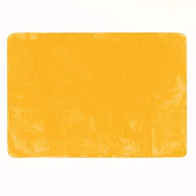 Douceur d'Intérieur Rectangular Rug 120 x 170 cm Plain Yellow Flannel