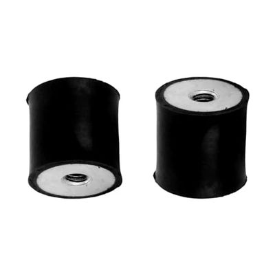 cyclingcolors 2x Silentblock goma soportes de amortiguación de vibración Amortiguador de choque coche moto tractor, femenina femenina M6x6mm M6x6mm 25x20mm