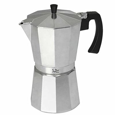 Jata Hogar Caffettiera Italiana, Alluminio, Argento, 9 tazas