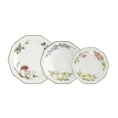 QUEEN'S Victorian Orchard - Ceramic Tableware 12 Pieces - 4 People