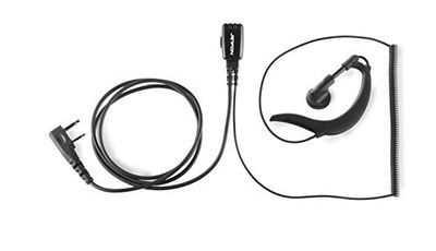Jetfon BR-1702 E/C - microfone tipo gancho para walkie-talkies, cor preta