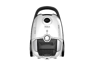 TESLA Aspirador BG400W con Bolsa, 700W, Depósito 3L, Filtro HEPA Lavable, Radio de Trabajo de 10m, Blanco