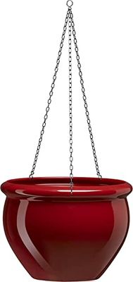 Poetic 508684 Vaso suspenso para plantas, cor rubi, 26 x 19 cm