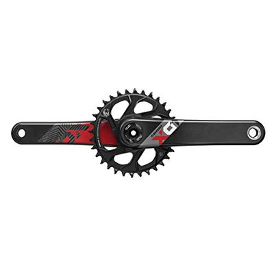 Sram Kurbelgarnitur 175mm, Schwarz ohne Innenlager, Guarnitura X01 Eagle fat5 175, 30T DM Dub Interno Lager, 00.6118.527.010 manovella, Nero, 170 mm, Unisex Adulto, 170mm, 32T, Boost Variante