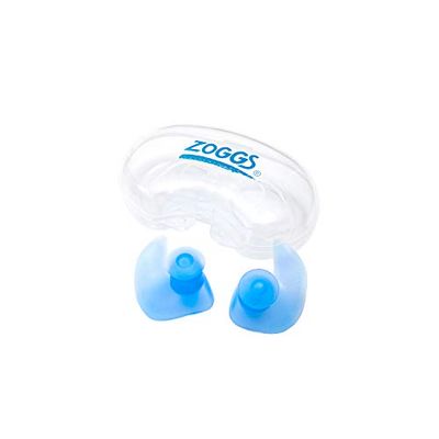 Zoggs Aqua Plugz, oordopjes om te zwemmen, herbruikbare siliconen oordopjes (verpakking kan variëren) Blauw 14+ jaar