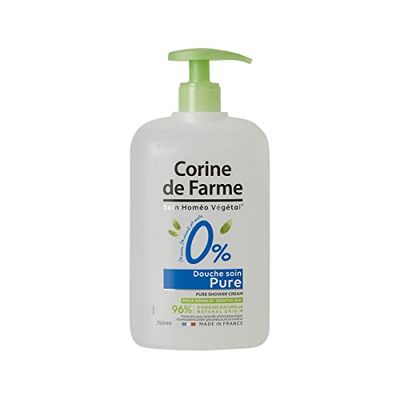 Corine de Farme Doccia Soin Pure 0%-Pulisce in Douceur - Per Peali Sensibili - Formula Clean Beauty A 12 Ingredienti - Delicatamente Profumo - Senza sapone - Senza Colorante - Ph Neutro