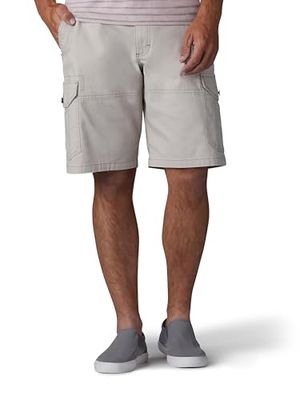 Lee Extreme Motion Swope-Pantalones Cortos de Carga, Piedra, 34 para Hombre