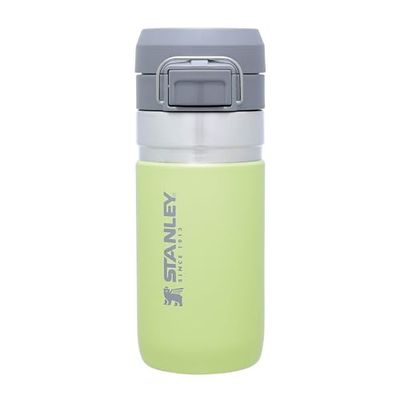 Stanley Quick Flip Botella Agua Acero Inoxidable 0.47L - Cantimplora Mantiene Frío 7 Horas - Anti-Fugas - Water Bottle Sin BPA - Compatible con Portavasos - Apta Para Lavavajillas - Citron