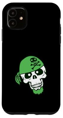 Chapeau de Pirate Squelette Halloween Foulard drôle Bande dessinée Coque pour iPhone 11