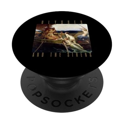 Arte mitología griega Ulises sirenas Odisea Homero barco PopSockets PopGrip Adhesivo