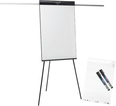 Legamaster SKETCH PRO - Treppiede magnetico regolabile in altezza, con bracci laterali e accessori