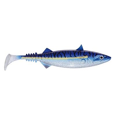Jackson Sea Unisex – volwassenen 10C4050801037053C10 Jackson rubberen vis Noorwegen aas - he 18 cm 2 stuks Blue Mackerel, kleurrijk, normaal