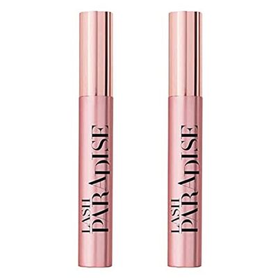 L'Oréal Paris – Lash Paradise - Mascara Volume et Longueur - Teinte : Noir (01) - 6,4 ml - Lot de 2