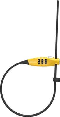 Abus Combiflex, Lucchetto per Bicicletta Unisex-Adulto, Giallo, 75 cm