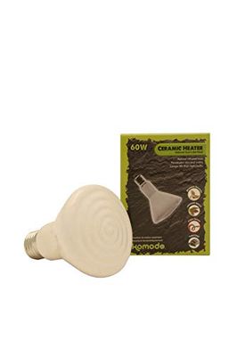 Komodo warmtestraler, keramiek, wit.
