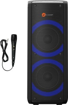 N-Gear LGP 72 Let's go Party högtalare – Bluetooth-högtalare med karaoke mikrofon – musikbox med ljus och 8 timmars speltid – kraftfull 450 watt