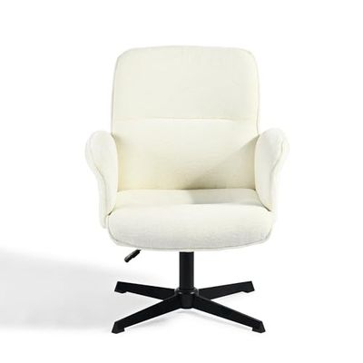 39F FURNITURE DREAM Chaise de Bureau Blanche pour Enfant, Design Ergonomique et Moderne, Cadre en métal Durable, Chambre d'enfant, Hauteur du siège réglable, Confort économisant de l'espace