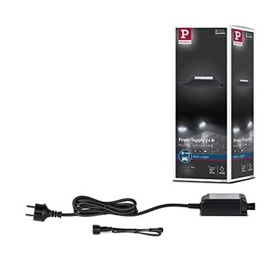 Paulmann 94580 Park + Light Lampada da Esterno Alimentazione 24VA Nero Trasformatore Nero Accessori Plastica Sistema di Illuminazione