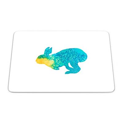 Questo Casa, Rektangulär musmatta med digitalt tryck, halkfri baksida, för kontor och hem, storlek: 22 x 18 cm