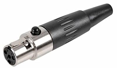 Pulse PLS00218 Mini-XLR uttag, i rad, 4 stift