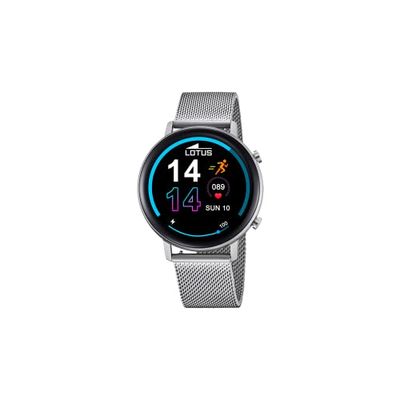 LOTUS Reloj Hombre 50040/1 Smartwatch Caja de Aleacion de Zinc Plateado Correa de Acero Inoxidable 316l Plateado