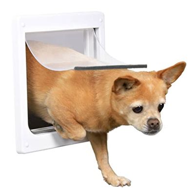 Trixie 2-Way Dog Flap, 25 x 29 cm, White