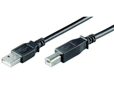 Goobay 68900 Câble Hi-Speed USB 2.0, Noir, Type B, 1.8m Longueur