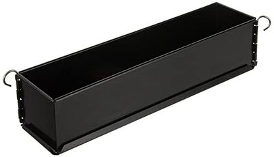 Paderno Form Pate, pastejform lång uni mini med gångjärn för patéskorpa, diskmaskinssäker, 35 cm, svart