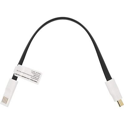 Cartrend 10460 - Cavo Dati e Cavo di Ricarica Micro USB magnetizzato per Il Fissaggio a Occhielli e Passanti, 22 cm