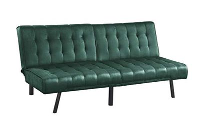 Sofá Cama Pierre de la colección Atlantic Home, poliéster, Terciopelo Verde