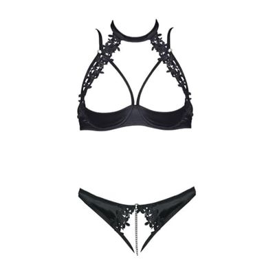 Cottelli Lingerie Shelf Lifting Set Black 80B/M