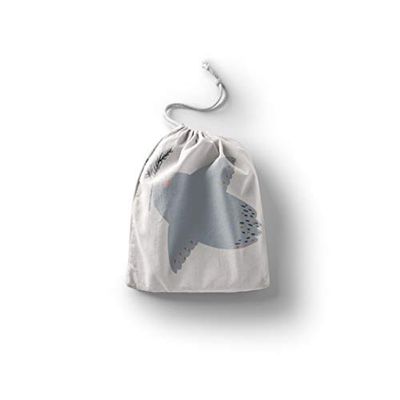 Bonamaison Printed Cotton Produce Bag with Drawstring, Reusable Grocery Bag, Biodegradable Eco-Friendly Bags, Travel Pouch, Sachet Bags, Shopping Bag, Eco Friendly, Foldable, Size: 20x30 Cm