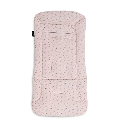 hauck universele zitverkleiner voor buggy’s en wandelwagens/Katoen/Ademend/Zacht/Eenvoudige bevestiging/Zomer & winter/Flowers Rose