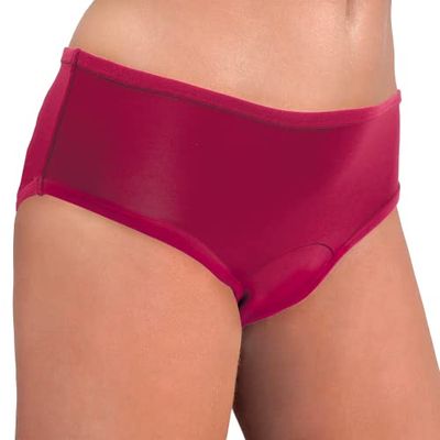 Culotte menstruelle classique grenat lavable et réutilisable Coloris Grenat -Taille XS (34/36)