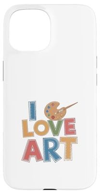 I Love Art Artist Painter pittura colorata Custodia per iPhone 15