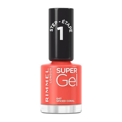 Rimmel London Super Gel Nail Polish 047 Spiced Coral