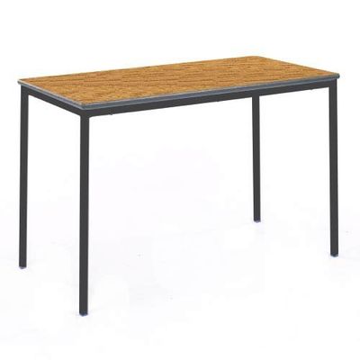 Metalliform SQSS-126-PS-GR-59-MC- helt svetsat bord, Duraform PU grön kant, Ek, 1