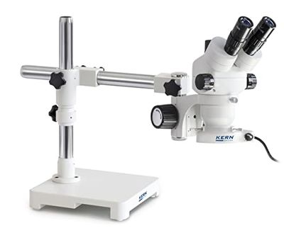 KERN OZM 902 Optics OZM-90 Stereomikroskopuppsättningar, binocular rör, 4,5 W LED (reflektering) belysning, universal (teleskoparm med platta)