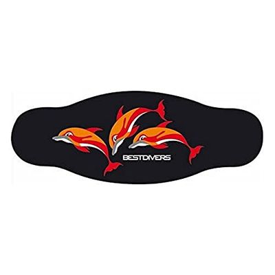 Best Divers Correia máscara de neoprene, duplo fólio, 3 golfinhos