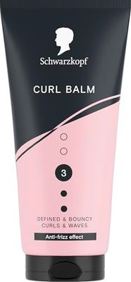 Schwarzkopf Curl Balm 150ml, Hair Styling Balm for Curly Hair, Defined & Bouncy Curls & Waves, Vegan* Styling Hair Balm
