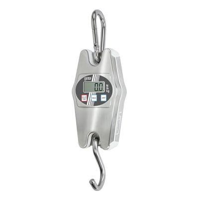 Hangweegschaal IP65 – de handige voor verhoogde lasten [kern HCN 50K100IP] precisie tot 100 g, weegbereik max. 50 kg.