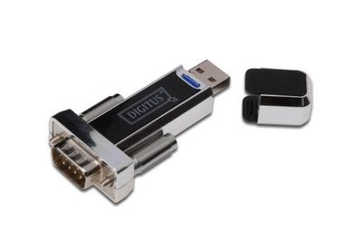 DIGITUS USB para adaptador serial, conversor RS232, USB 1.1 tipo-A a DSUB 9M, chipset PL2303RA, cabo extensão