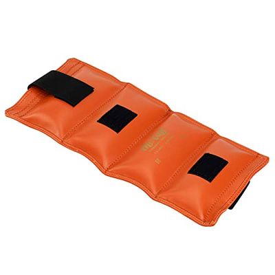 Cando, Peso para rehabilitación de muñeca y tobillo, Naranja, 3,4 kg (1 pcs)