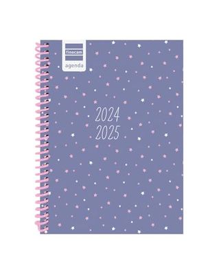 Finocam - Diary Diva 2024 2025 Week to View Horizontal September 2024 - June 2025 (academic year) + July and August summary Portuguese Stars