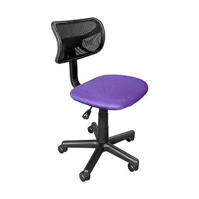 Homey Professionele bureaustoel, jeugdmodel, in hoogte verstelbaar, vergrendelingssysteem, ergonomisch, bekleed met 3D-weefsel en kunstleer, armleuningen, gelegeerd staal, zwart, medium