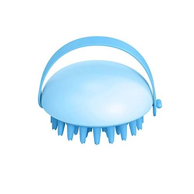 ALEXOUN Massageapparaat, draagbaar hoofdhuidmassageapparaat, hoofdhuid, massageborstel, voor massage van het hele lichaam, haargroei en stressontspanning, blauw