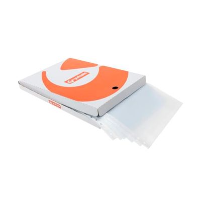 Doos met 100 stuks, PP-hoes, DIN A4, glad, extra grip, 16 stuks