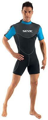 Seac Sense Shorts, herr våtdräkt för snorkling och undervattensbruk, 2,5 mm superelastisk neopren