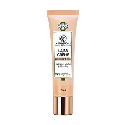 La Provençale Bio - La BB Crema Luce Ocres Certificata Bio - Crema Idratante - Olio di Oliva Bio DOP Provence - Per tutti i tipi di pelle - Tonalità: trasparente - 30 ml