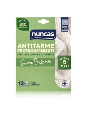 Nuncas Antitarme proteggitessuti 12 Foglietti Senza Profumo